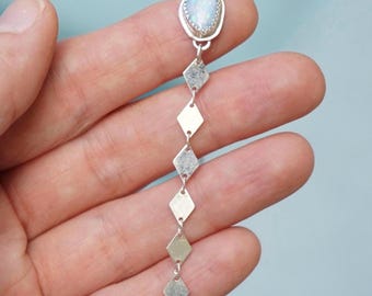 Opal Lariat Necklace