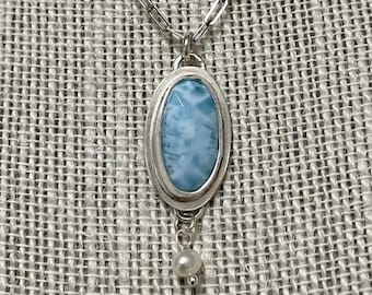 Larimar Necklace 18”