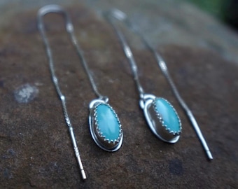 Turquoise threader earrings
