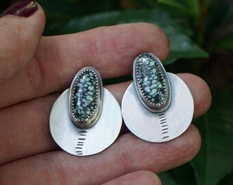 Snowville Variscite Sterling Silver Earrings