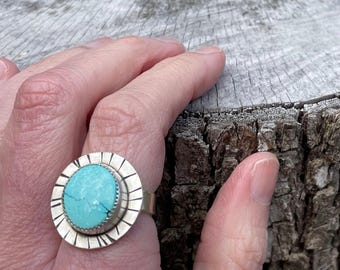 Blue Moon Turquoise Ring, 6-1/2