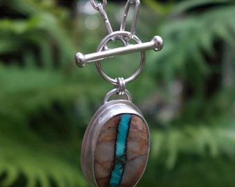 Turquoise Necklace 17”