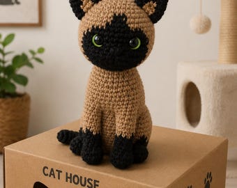 Gatto siamese amigurumi