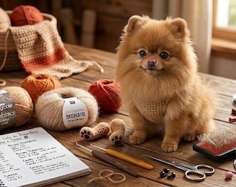 Lulu, la Pomeranian Amigurumi - Schema per l'uncinetto