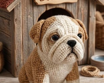 Bulldog Amigurumi – Schema all'uncinetto passo dopo passo