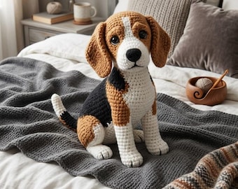 Amigurumi di un cane Beagle – Schema completo all'uncinetto