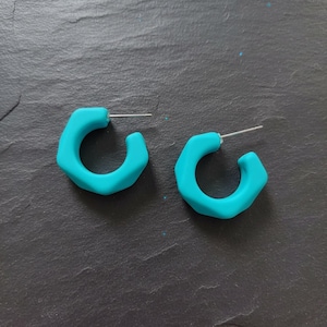 Jewelry Zelda Link Geometric Earrings- Matte Acrylic Studs Clip-ons-Trendy Y2K Gift