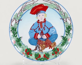 Villeroy & Boch Unicef porseleinen bord, Kinderen van de Wereld, nr. 7 Lapland
