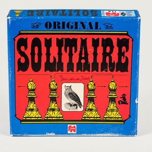Solitario Jumbo original, juego de mesa clásico de 1973.