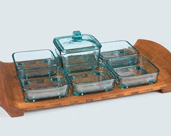 キャバレー、チーク材の前菜プレート、イェンス・クイストガード作、ダンスク・デザイン、デンマーク、1960～1970年代