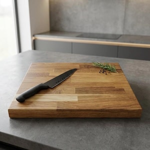 Oak Chopping Board Thick Butcher Block