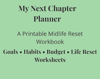 Life Reset Planner Bundle | Self Care, Habit Tracker, Weekly Reflection (Digital Download)