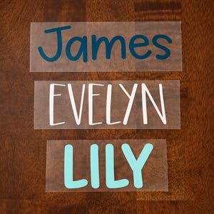 Custom Name Iron-on Heat Transfer Vinyl image 2
