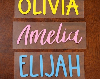 Custom Name Iron-on Heat Transfer Vinyl