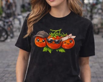 Kawaii Tomato Squad Shirt | Cute Funny Veggie Tee Gift