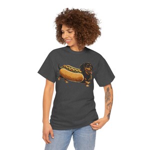 Dachshund Hot Dog Shirt Funny Wiener Dog Tee Cute Sausage Dog Graphic Funny Dog Lover Gift Food Pun T-Shirt image 16