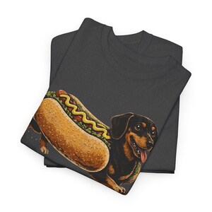 Dachshund Hot Dog Shirt Funny Wiener Dog Tee Cute Sausage Dog Graphic Funny Dog Lover Gift Food Pun T-Shirt image 7