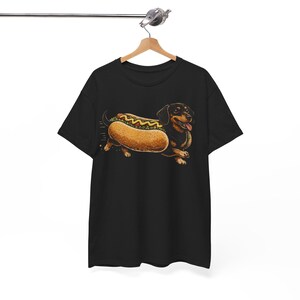 Dachshund Hot Dog Shirt Funny Wiener Dog Tee Cute Sausage Dog Graphic Funny Dog Lover Gift Food Pun T-Shirt image 8