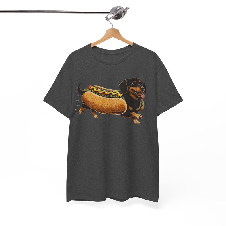 Dachshund Hot Dog Shirt Funny Wiener Dog Tee Cute Sausage Dog Graphic Funny Dog Lover Gift Food Pun T-Shirt image 10