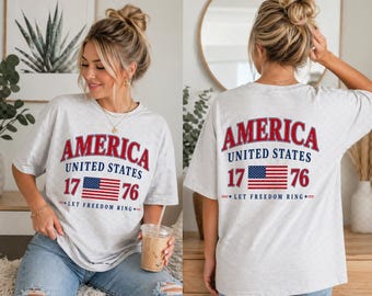 PNG vintage americano, diseño digital, PNG patriótico, 4 de julio, PNG de tendencia, vector, gráfico de camiseta retro con la bandera estadounidense