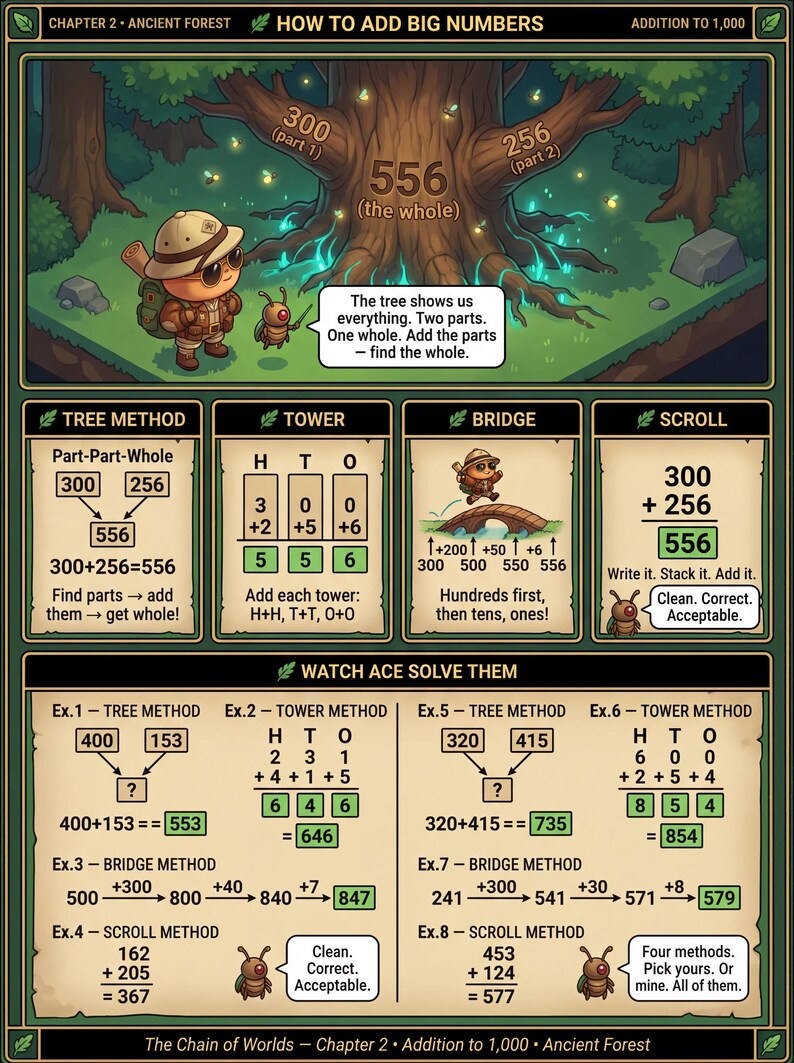 School Math Rpg Math Workbook Grade 2 - Visual Block World RPG Quest for Reluctant ...