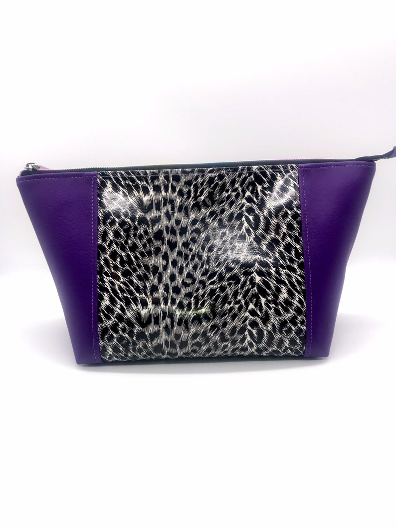 large canvas makeup bolsa