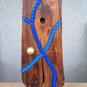 Walnut sculpture "River of Life".