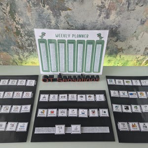 Visual Weekly planner with pecs
