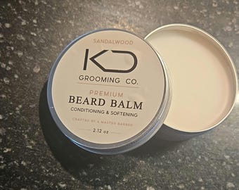 Beard Balm for Men – Sandalwood Beard Care – Softening & Growth Conditioner – KD Grooming Co