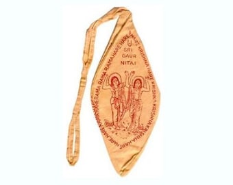 Saffron Radha-Krishna Mala Bag