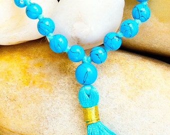 Turquoise Mala 108 Beads - Energy Healing