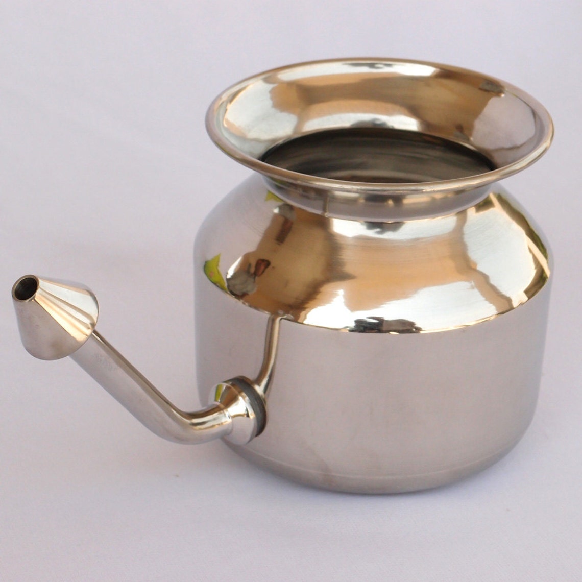 Handcrafted stainless steel neti pot Etsy