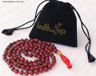 Rosewood Mala Beads, Prayer Beads - 108 beads knotted