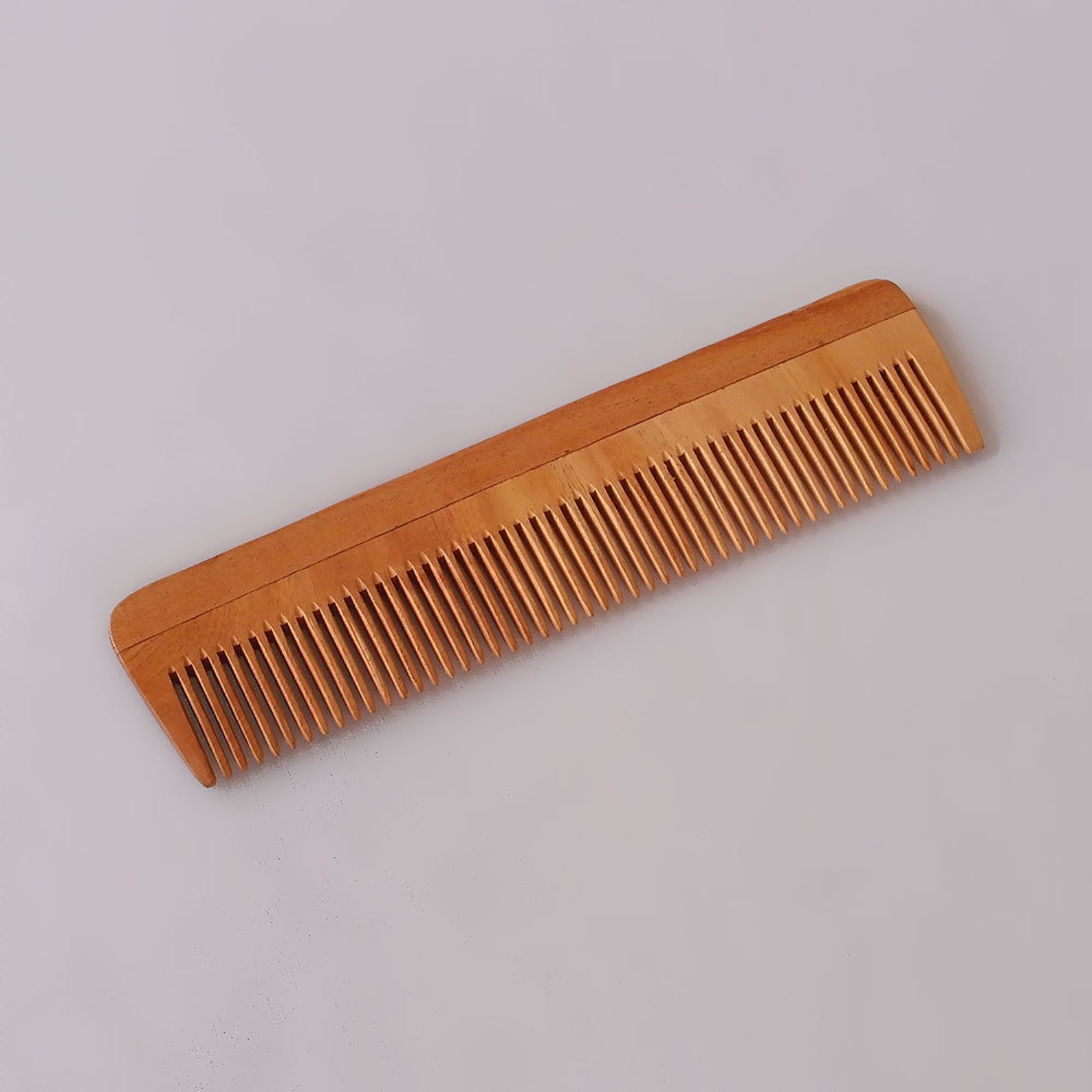 Handcrafted Neem Wood Comb Anti Dandruff, Nonstatic and Ecofriendly Great for Scalp and Hair