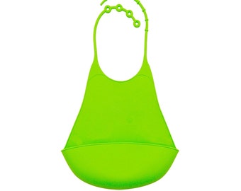 Silicone Baby bib - Adjustable Neck-String