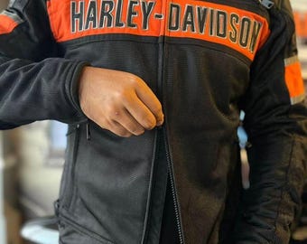 HD Mesh Jacket With Airflow Breathable, Genuine Cowhide Motorcycle Riding Jacket