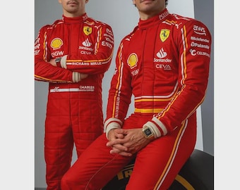 Traje de competición de karting Ferrari 2024 CIK/FIA Nivel 2: Equipamiento profesional de karting F1