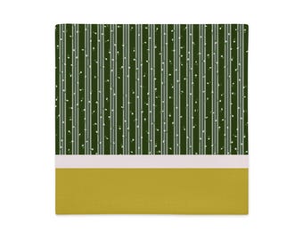 Funda de almohada clásica con estampado floral - Sofisticada funda de cojín estilo retro pop, diseño floral a rayas dibujado a mano, elegante decoración para sofá, regalo para el hogar.