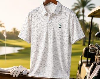 Polo da golf per addio al celibato / Polo da golf personalizzata per i testimoni dello sposo / Polo per il viaggio di addio al celibato / Polo coordinate per il weekend di golf / Polo da golf regalo per lo sposo