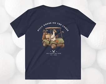 Camiseta de golf para niños, camiseta de golf divertida con forma de ganso, camiseta de golf juvenil, regalo para amantes del golf, camiseta de golf para niños, regalo para niños golfistas, camiseta de golf para jóvenes