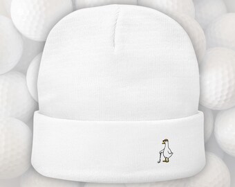 Gorro de golf divertido / Gorro de ganso bordado / Gorro de ganso gracioso / Gorro minimalista de estilo urbano / Regalo de golf para hombres y mujeres / Gorro bonito