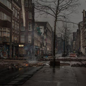 Krakersrellen in Amsterdam Spuistraat - Krakersrellen - Slangenpand