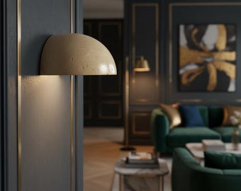 Nordic halfronde wandlamp Wabi Sabi-steen blaker woonkamer nachtkastje decoratieve lamp