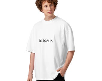 T-shirt oversize cristiana 100% cotone