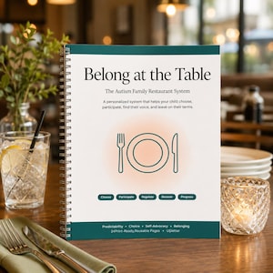 Autism Restaurant Toolkit | Restaurant Visual Supports & Communication Cards | Dining Out Support for Autistic Children