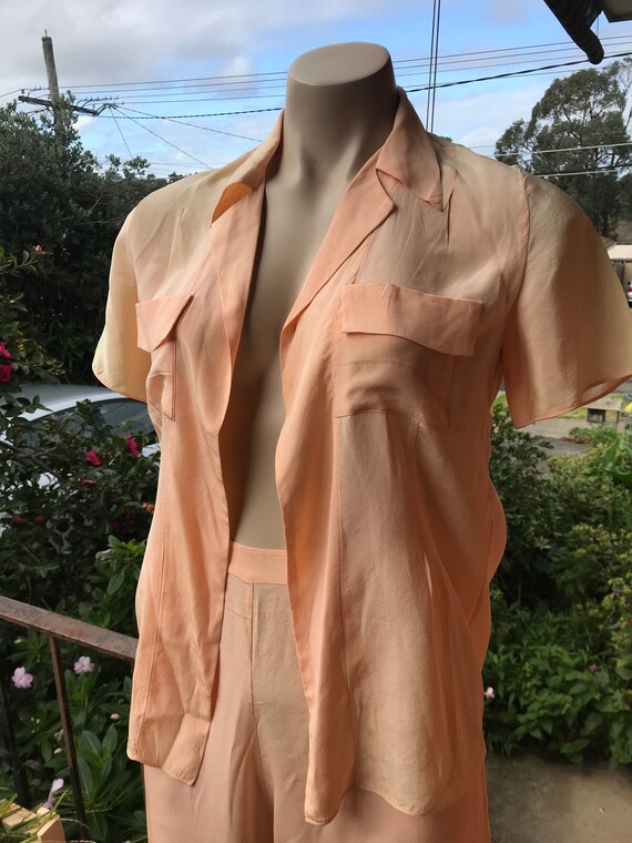 Extraordinarily beautiful 1930s tangerine and lemo