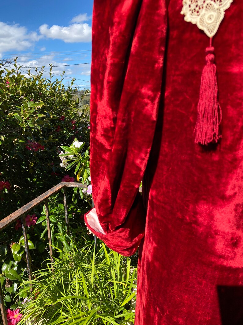 Ceremonial Robe ~ Old, Red, Regal, Silk Velvet ~ Sz - Etsy