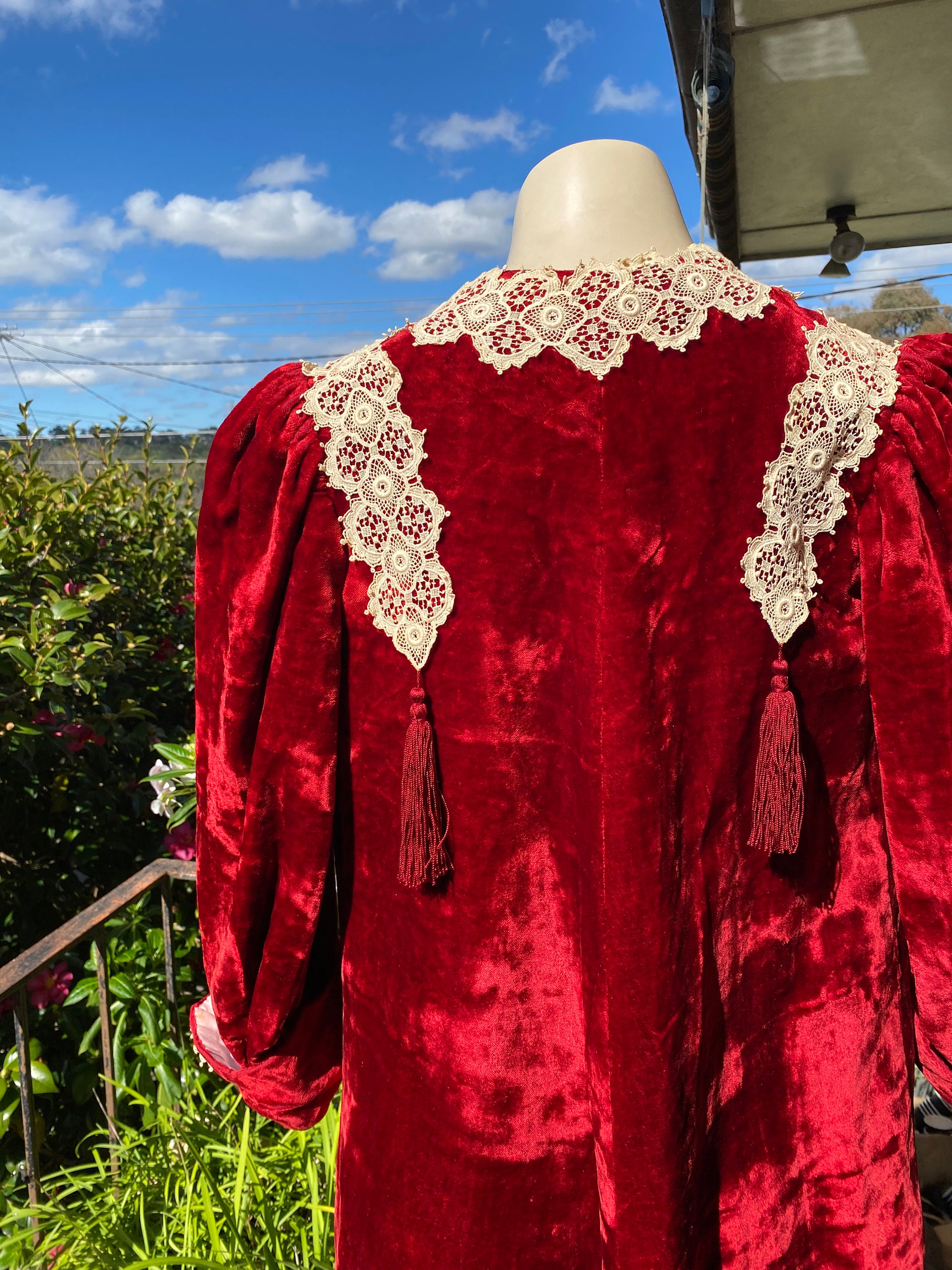 Ceremonial Robe ~ Old, Red, Regal, Silk Velvet ~ Sz - Etsy