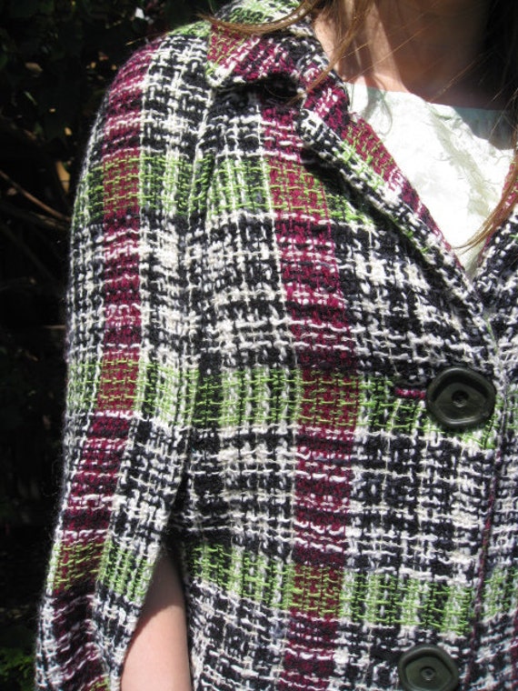 Mod Lime green purple cape