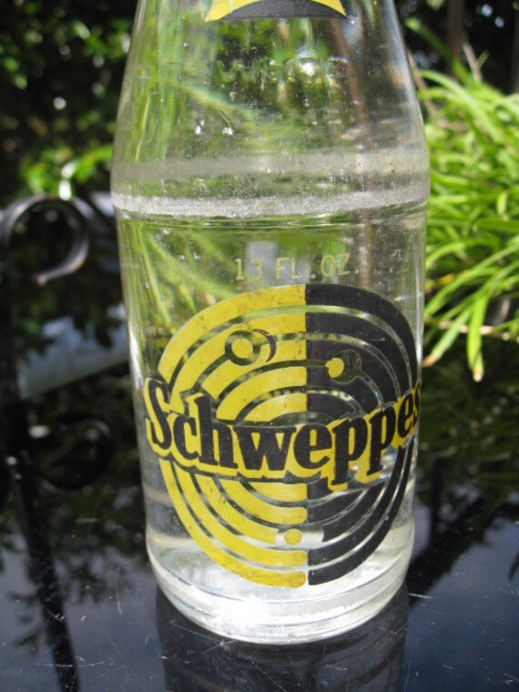 Vintage New Old Schweppes Soda Water Bottle Etsy